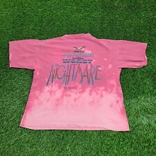 Vintage 90s B-Ware Risk-Everything Shirt M-Short 22x23 Boxy Pink Bleached-Dyed picture