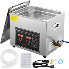 VEVOR 10L Ultrasonic Cleaner with Timer Heating Machine Digital Sonic Cleaner picture
