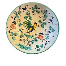 Deruta Orvieto Italy Green Rooster Handmade Compote Jelly Pottery Dishes (2) picture