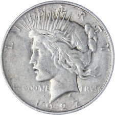 1927 D Peace Silver Dollar Very Fine VF See Pics C491 picture