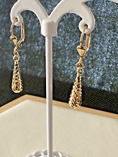 14kt.yellow gold tear drop earrings , 2.0 grams. picture