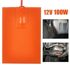 12V/100W Silicone Heater Pad For Engine Block Tanks Oil Pan Heating Plate Mat picture