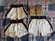 Vintage Everlast 4303 Boxing Bag Gloves and Youth Boxing Shorts picture