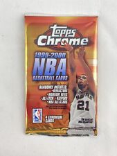 Factory Sealed 1999-2000 Topps Chrome Basketball Pack 4 Chromium Cards picture