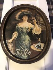 Vintage Pepsi Cola  Tip Tray Lady Blue  Drink Delicious Healthful 5 Cents picture
