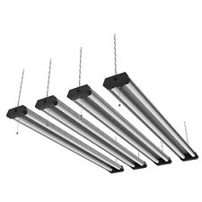 4-PACK 4' LED Shop Light Heavy Duty Linkable Fixture 5500lm Bright White Garage picture