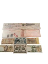 Antique Old Foreign World Currency Foreign Banknotes Money picture