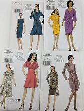 (4) VOGUE Very Easy Sewing Patterns 2000s - UNCUT 8-22 (Dresses/Jackets/Tops) picture