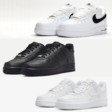 Nike Air Force 1 Low White Black Athletic Shoes Mens Womens Sneaker Size 7-11 picture