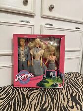 Denim Fun Barbie, Ken & Skipper Dolls Cool City Blues Set #4893 New 1989 picture