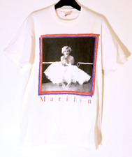 RARE Vintage Marilyn Monroe Single Stitch T-Shirt White FOTL White Aaron Unger L picture
