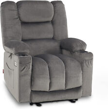 Mcombo Electric Power Recliner Chair with Heat and Massage, USB Ports, Cup Holde picture
