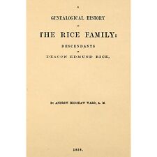 A Genealogical History of the Rice Family: picture