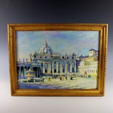 Oil on Board Painting of St. Peter’s by listed artist Nino Pippa (1950-) picture