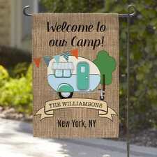 Personalized Welcome to Our Camp Garden Flag | House Flag | 12 x 18 | 36 x 60 picture
