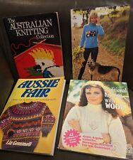 4 x 1980s Australian Knitting pattern books  ~ Australiana Retro ~ Good Cond picture
