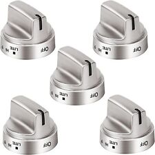 5 PCS Stainless Steel Control Knob For GE Gas Range Stove WB03X24818 EAP11729081 picture