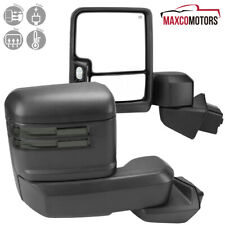 Tow Mirrors Fits 2019-2022 Chevy Silverado 1500 Power Heated+Smoke LED Signal picture