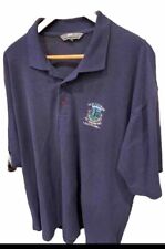 2XL OLD COURSE ST.ANDREWS Polo SCOTLAND Millennium LOGO BLUE Knit Golf Shirt Men picture