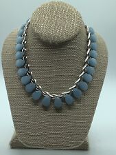 Vintage late 40’s early 50’s Coro Lucite Lite Blue &Silver Necklace - RARE picture