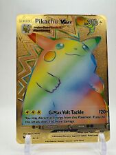 Pikachu VMAX Rainbow Gold Pokémon Card Collectible Gift Display picture