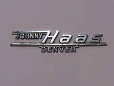 Vintage Johnny Haas Lincoln Denver Colorado Metal Dealer Badge Emblem Tag Trunk picture