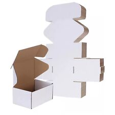 100 -  6x4x2 White Corrugated Shipping Mailer Packing Box Boxes 6 x 4 x 2 picture