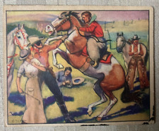 Vintage 1940 Lone Ranger Philadelphia Gum Card #23 Threatening Hoofs picture
