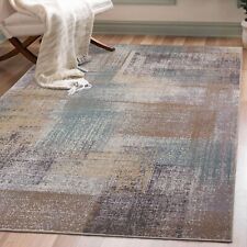 Ara Geometric Patchwork Abstract Non Slip Machine Washable Area Rug Or Runner picture
