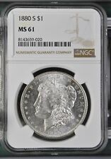 1880 S Morgan Silver Dollar NGC MS-61 picture
