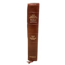 VTG NEW MARKED REFERENCE BIBLE 1980 KJV NEW AND OLD TEST LEATHER BOUND GILDED picture