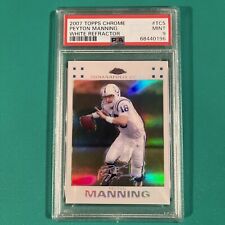 2007 Topps Chrome - White Refractor TC5 GRADED Peyton Manning #444/869 COLTS HOF picture
