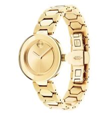 Movado  Bold Yellow Gold Tone Stainless Steel Women's Watch 3600382 MSRP $695 picture