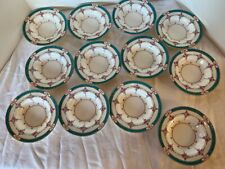 Antique Minton Persian Rose Set of 12 Saucers Made in England Mintons Fine China picture