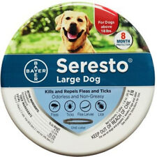Seresto Flea & Tick Collar for Large Dogs -18 lbs 8 Months Protection New Sealed picture