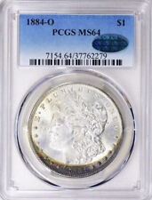 1884-O PCGS & CAC MS64 Crescent Toned Morgan Silver Dollar picture