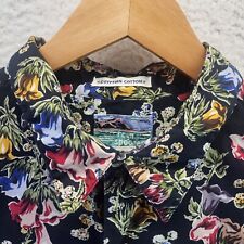 Vtg Reyn Spooner Hawaiian Shirt Mens Large Button Egyptian Cotton Floral Pattern picture