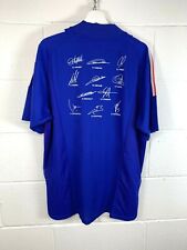 VINTAGE SIGNED FRANCE 2002/04 ADIDAS HOME FOOTBALL SOCCER SHIRT JERSEY RARE XL picture