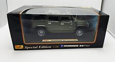 1:18 Scale Maisto Special Edition Green Hummer H2 SUT Concept - New In Box picture