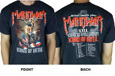 Vintage Manowar Kings Of Metal 1989 T Shirt Double Sides picture