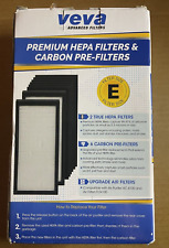 VEVA Premium 2 HEPA (E) Filters and 6 Pack of Pre-Filters-Air Purifier picture