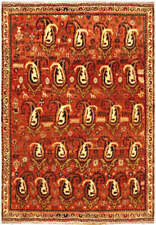 5' x 6' Red Semi Antique Traditional Shiraaz Tribal Rug 12634 picture