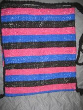 Blanket Bag/Purse/Hippie Morral Colorful Woven Cotton Mexican Textile Art Large picture
