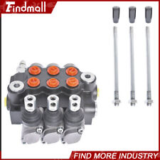 Hydraulic Directional Control Valve 11GPM 3 Spool Double Acting Adjustable picture
