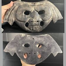 Wonderful Unique Ancient Mongolian Empire Chengizkhan Stone Mask Circa 12AD #789 picture