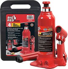 Big Red Torin Hydraulic Bottle Jack with Carrying Case, 4 Ton, T90413, Red picture