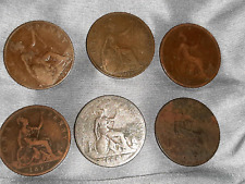 19th century british pennies lot of 6 picture