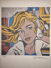 COA Roy Lichtenstein Painting Print Poster Wall Art Signed & Numbered picture