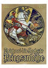 WW1 German Propaganda Poster - Recruiting Poster, WW1 Memorabilia, German Knight picture