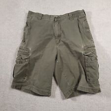 Vintage Lee Dungarees Cargo Shorts Mens 32 Khaki Faded Green Grunge Buddy Lee picture